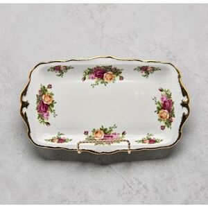 Royal Albert Old Country Roses Rectangular Sandwich Serving Tray Made In England